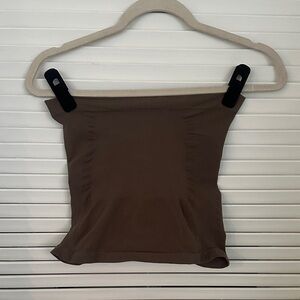 Brown Strapless Women's Tummy and bottom control